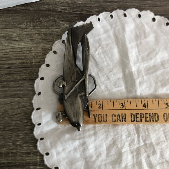 Vtg 1980 J718 Airplane Belt Buckle - Picture 10 of 12